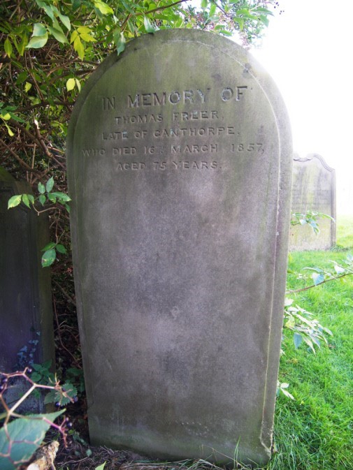 Photograph of gravestone