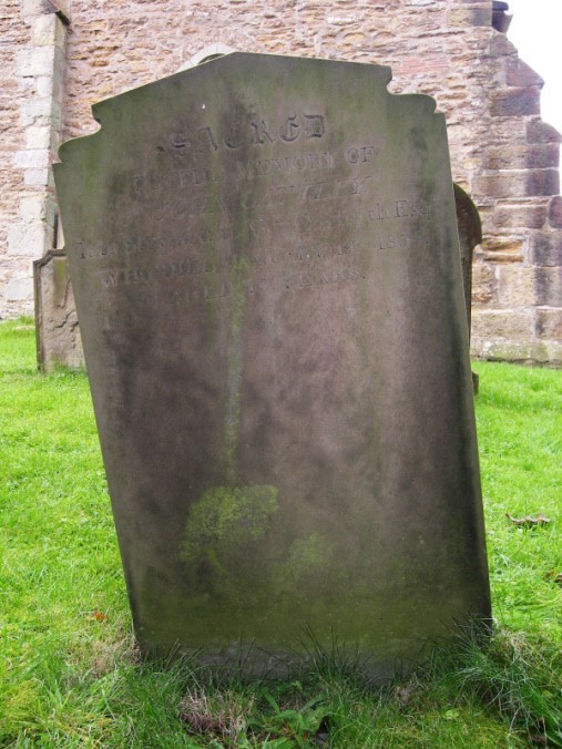 Photograph of gravestone