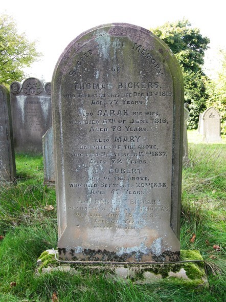 Photograph of gravestone