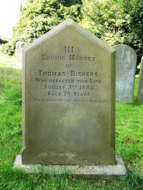 Photograph of gravestone