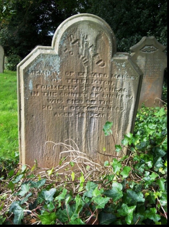 Photograph of gravestone