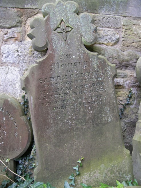 Photograph of gravestone